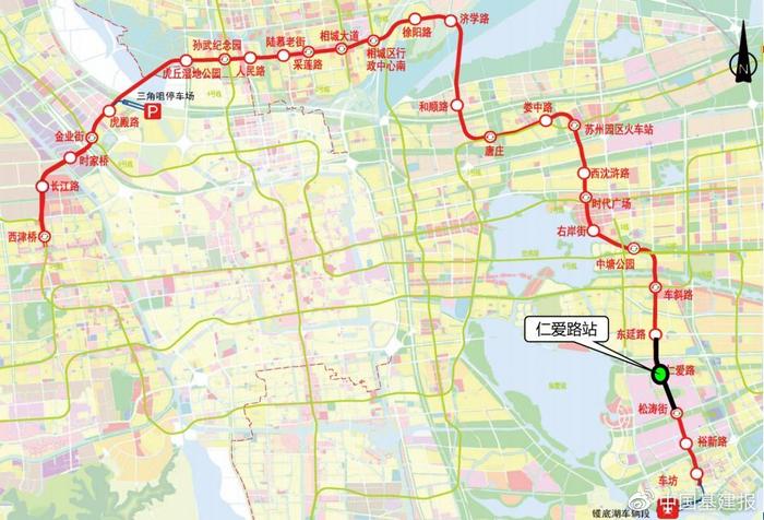 全线首座!苏州轨道交通8号线盾构双始发车站仁爱路站全部完工(图3) 3-2305300T342542.jpg