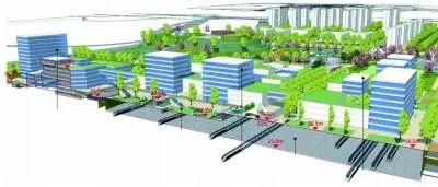 商业 地铁车辆段一体化开发示意图。 市规划和自然资源局供图 商业 地铁车辆段一体化开发示意图。 市规划和自然资源局供图