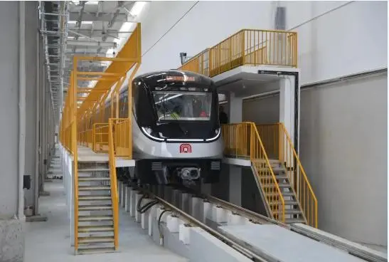 合肥轨道交通8号线一期首列车顺利完成上线热滑实验(图1) 3-2405060T312293.png