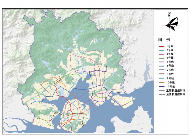 城市轨道交通线网规划(2020-2035年)草案公示(图1) 城市轨道交通线网规划(2020-2035年)草案公示(图1)