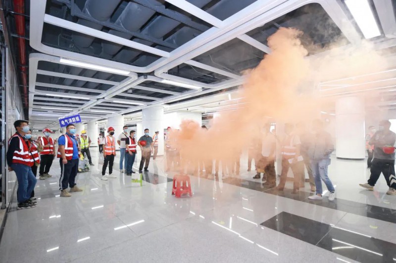 地铁12号线工程顺利通过消防验收(图1) 地铁12号线工程顺利通过消防验收(图1)