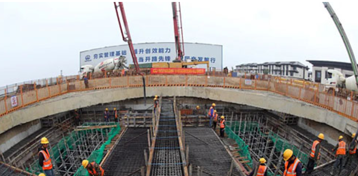 地铁1号线东延瑶湖东车站封顶(图1) 地铁1号线东延瑶湖东车站封顶(图1)