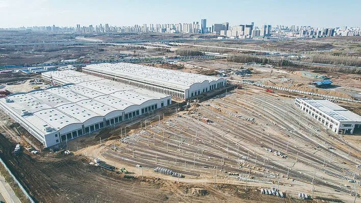 轨道交通6号线吴家店车辆段主体完工 预计2024年投入使用(图1) 轨道交通6号线吴家店车辆段主体完工 预计2024年投入使用(图1)