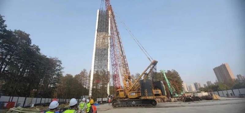 轨道交通12号线黄海路站-复兴村站区间风井首幅地连墙完成施工(图1) 轨道交通12号线黄海路站-复兴村站区间风井首幅地连墙完成施工(图1)
