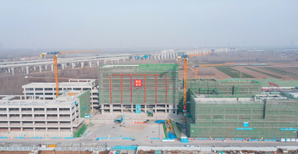 雄安新区至北京大兴国际机场快线轨道交通指挥中心全部封顶(图1) 雄安新区至北京大兴国际机场快线轨道交通指挥中心全部封顶(图1)