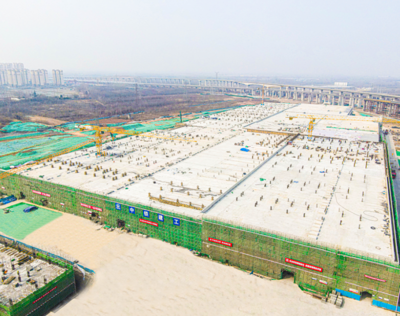 轨道交通6号线梁王车辆基地3工区主体成功封顶(图1) 轨道交通6号线梁王车辆基地3工区主体成功封顶(图1)