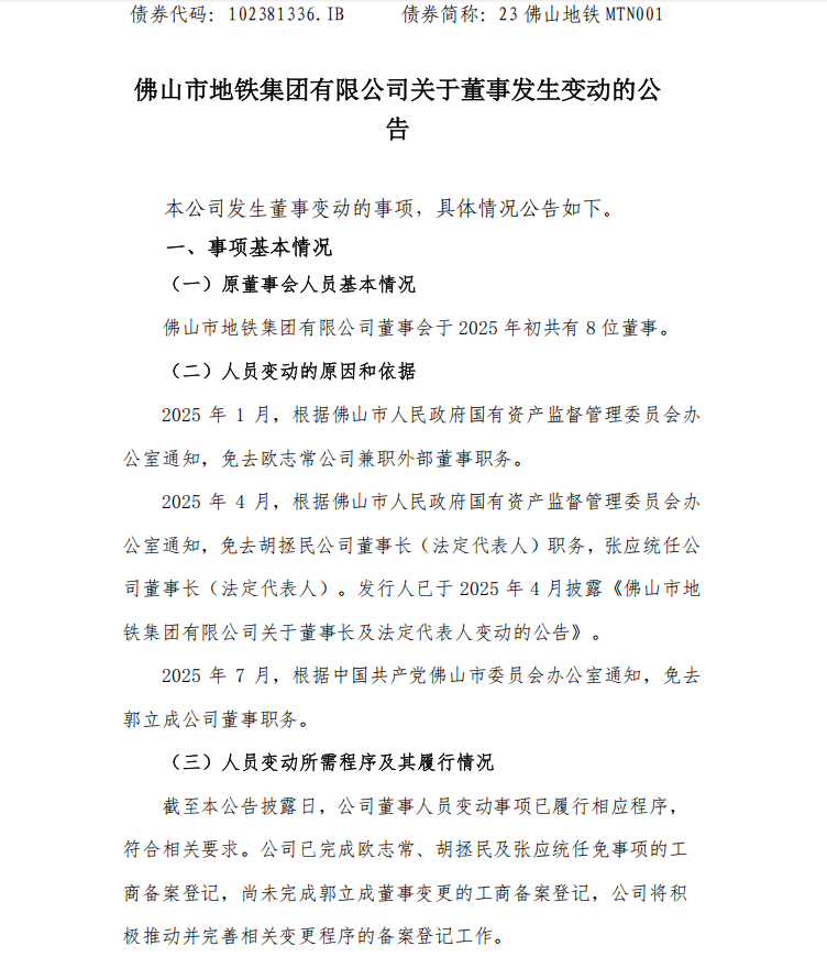 佛山地铁集团董事变动公告(图1) 地铁1.png