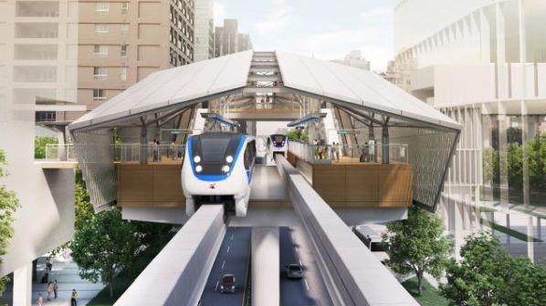 327亿!台南首条单轨捷运项目获批 !(图1) Tainan-monorail-artists-impression.jpg