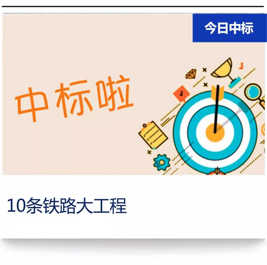 中铁、铁建、中建，轻松拿下10条铁路大工程！(图1)