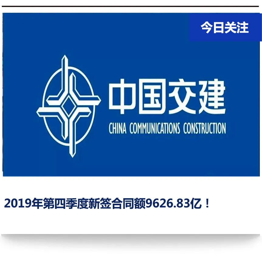 9626.83亿，中国交建年度成绩出炉！7大建筑央企排行榜见分晓(图1)