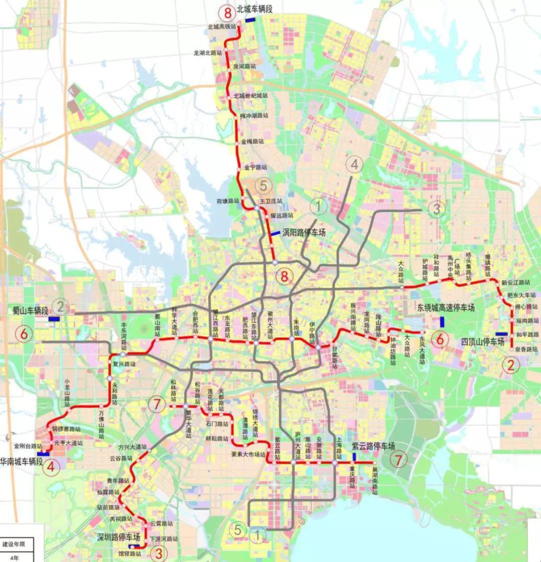 总投资798亿，国家发改委批复合肥市城市轨道交通第三期建设规划(图2)