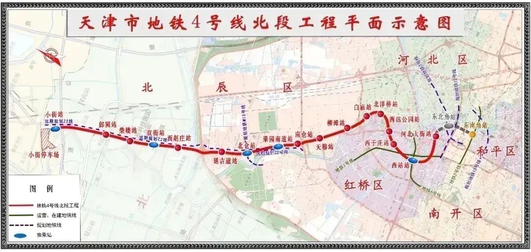 天津地铁4号线北段开始试运行！(图1)