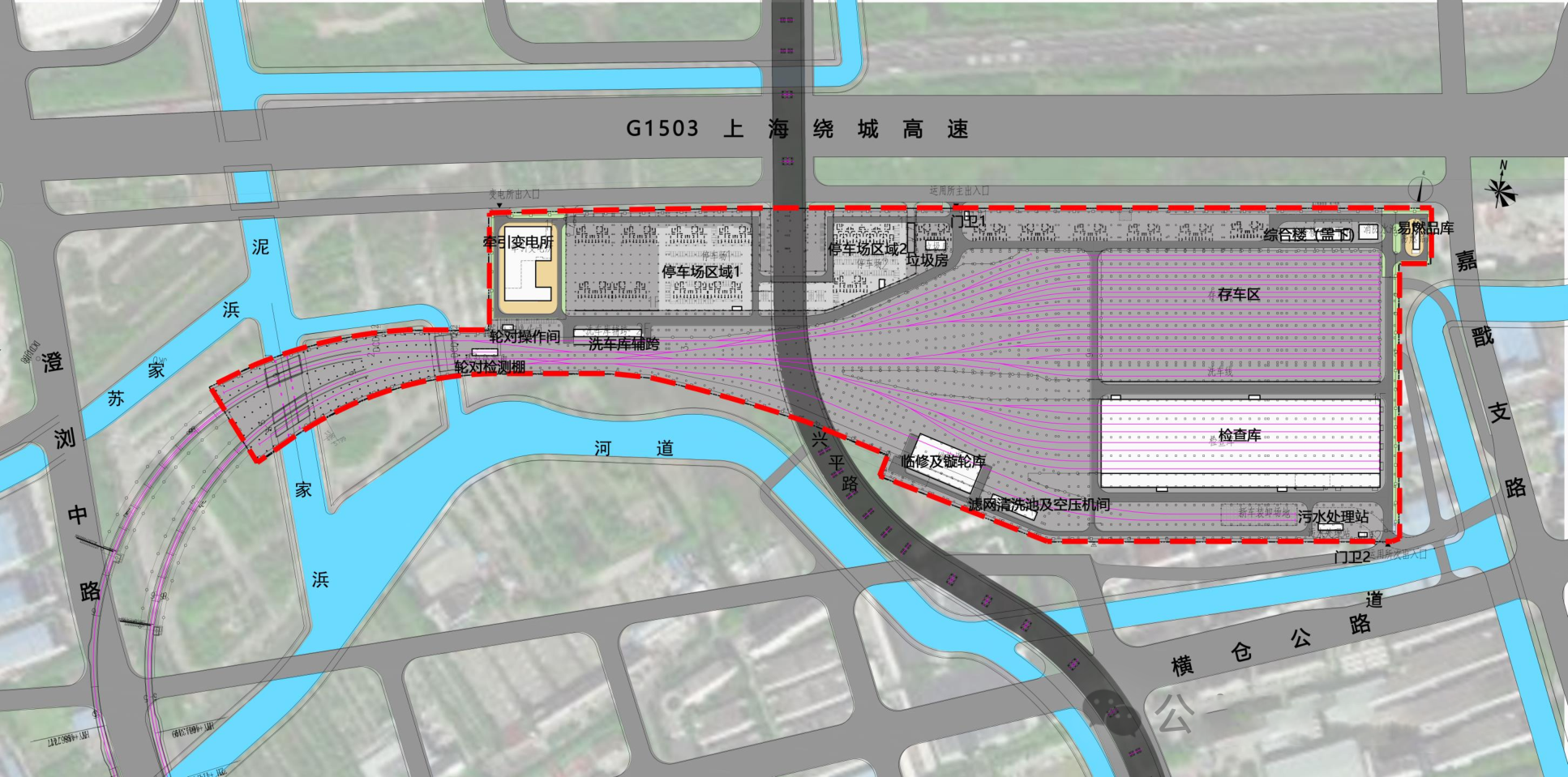 【嘉闵线】马东动车运用所环评报批前公示(图2)