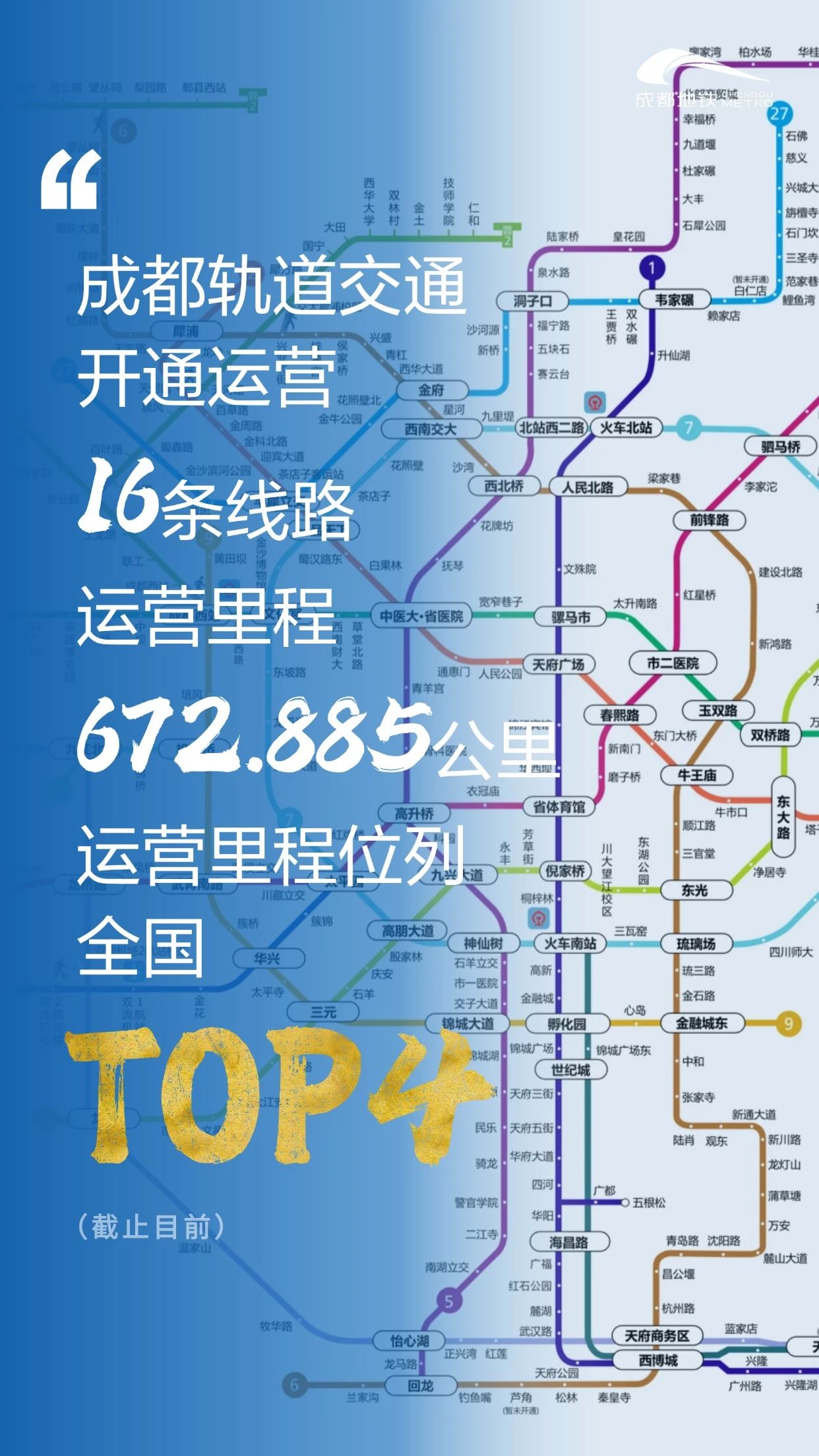 迈入超大规模轨道交通线网的成都地铁！(图1)